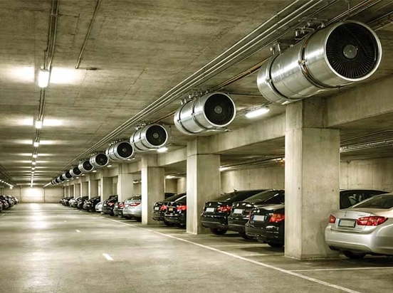 Basement ventilation jet fan system